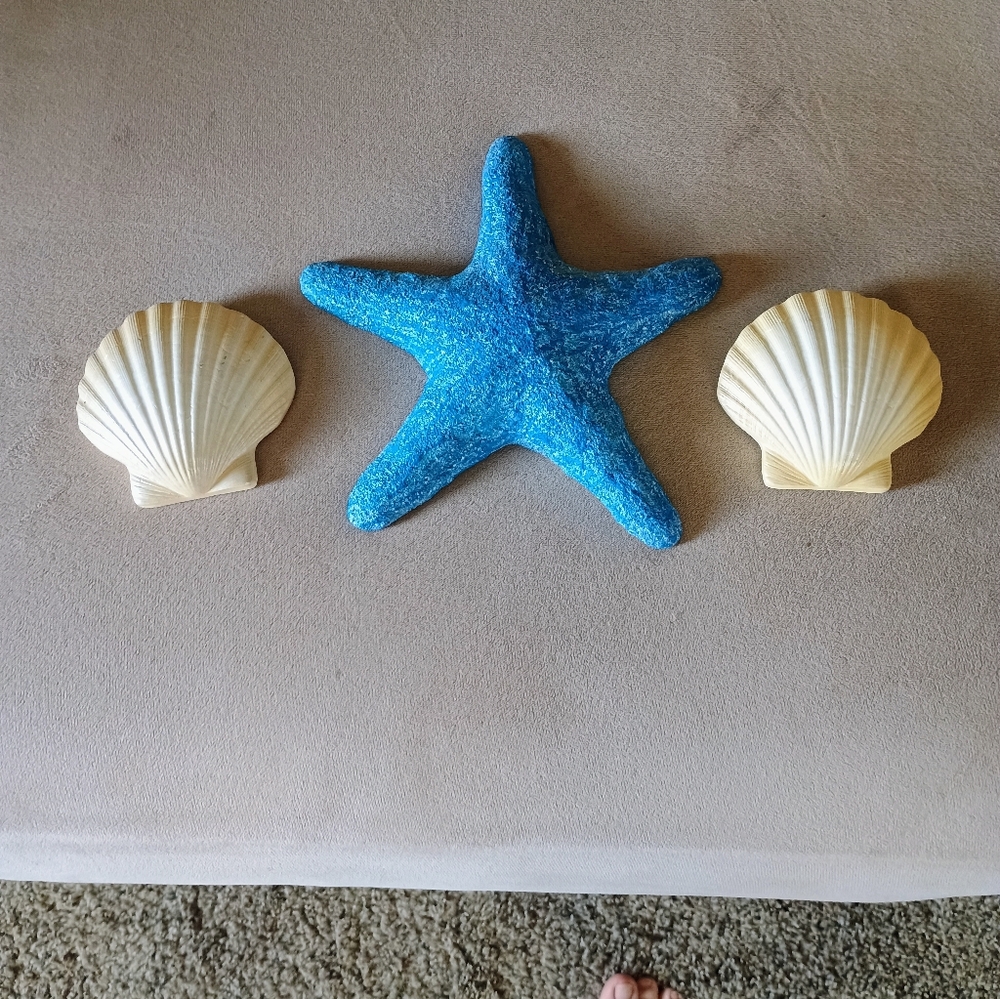Set of 3 beach theme wall art.